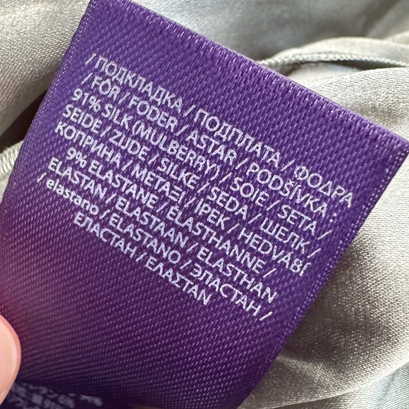 Ralph Lauren Collection Rhiannon Ruffle Silk Gown Light Green Maxi Dress - Picture 14 of 14